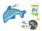 DIY Krafty Kids Dolphin Diamond Art Keychain Facet Bead Craft Kit